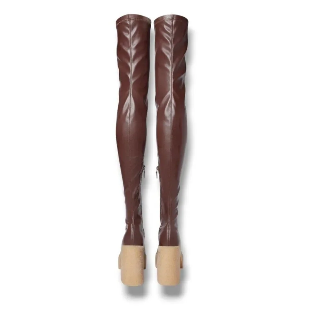 Stella McCartney Skyla Stretch Over-the-Knee Boots Size 39 EU 9 US